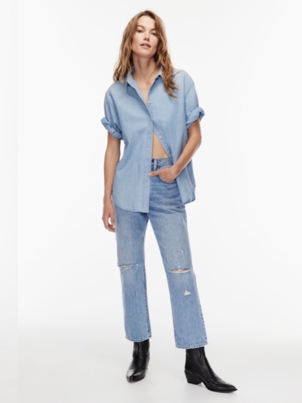 Denim Forum The Joni High Rise Loose